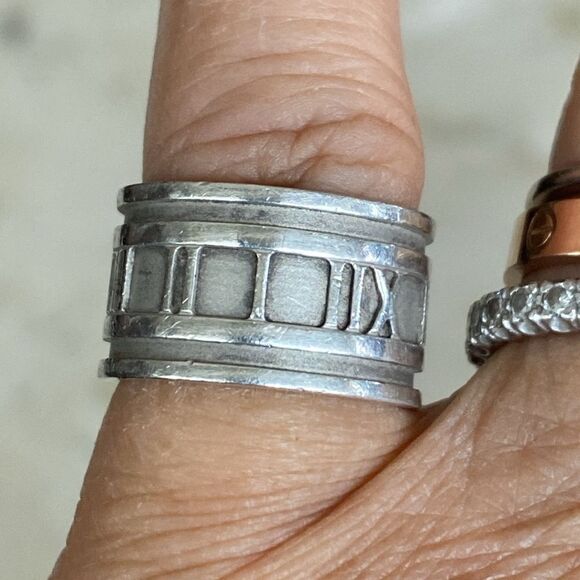 Tiffany Atlas 925 Sterling Silver 10mm Wide - Picture 5 of 9